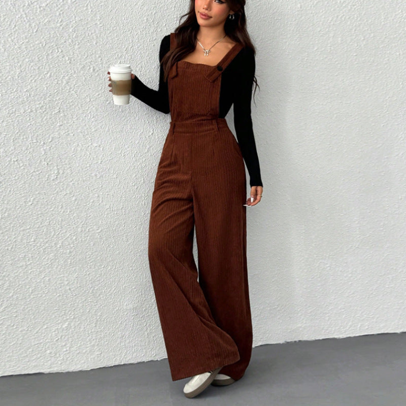 Fashion Corduroy Overalls For Women