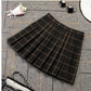 Pleated Skirt High Waist Plaid Skirt Autumn And Winter A-line Skirt