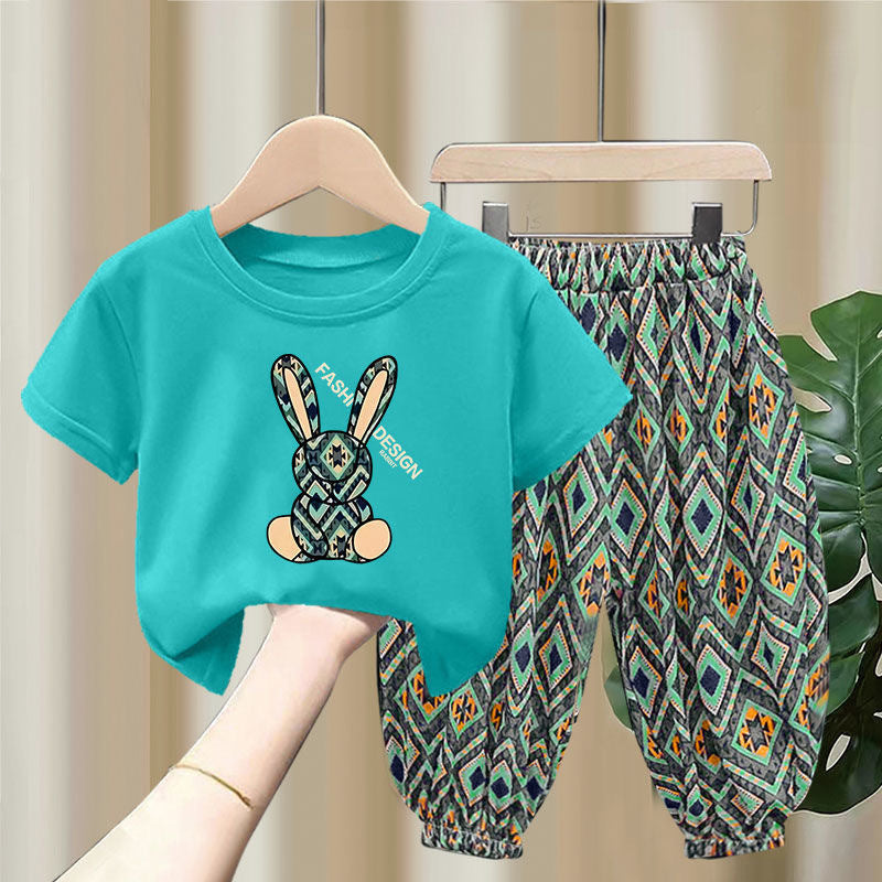 Children's Summer Thin T-shirt Blouse And Pants
