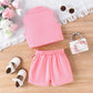 Girl's Candy Color Vest Suit Top Skirt Suit