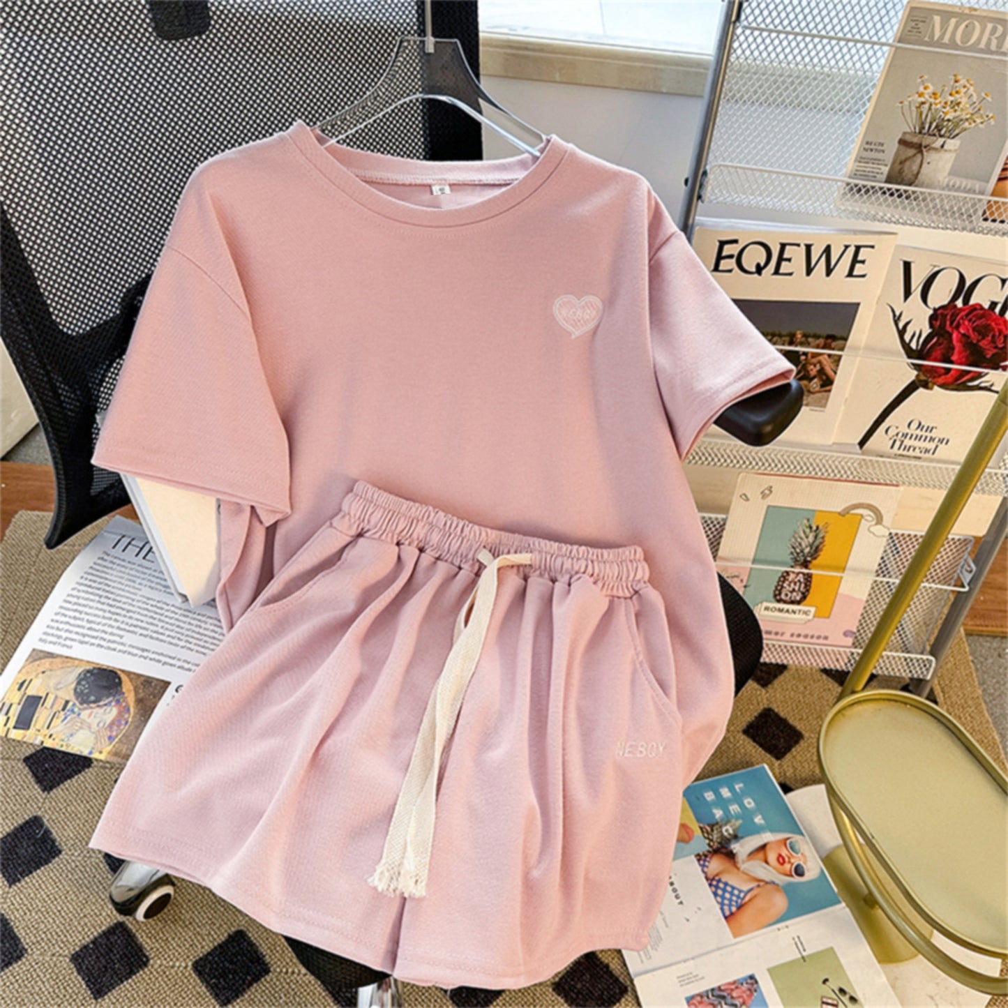 Women's Summer Short-sleeve Pants Set