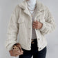 Rabbit Plush Jacket Lapel Shirt Plus Fleece Comfortable Casual Women