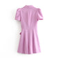 Ladies Casual Suit Style Solid Color Jumpsuit