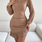 Women's Fashion Long Sleeve Knitted Dress