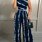 Fashion Multi-strap Cross Wide-leg Jumpsuit