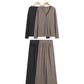 Women's Solid Color Long Sleeve T-shirt Straight-leg Pants Suit