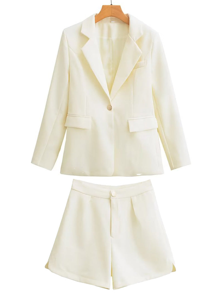 Women's Fashionable Suit Shorts Set