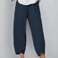 Solid Color Plus Size Women's Simple Loose Casual Cropped Pants