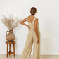 Gilet en coton et lin en gros, pantalon sans manches, tenue ample, costume tendance