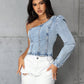 Women's New Fashion Slim Fit Denim Top