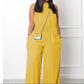 Women's Wide-leg Sleeveless Jumpsuit