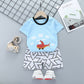 Costume à manches courtes pour enfants, beaux vêtements pour garçons