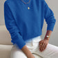 Autumn And Winter Half-high Collar Pullover Women's Fashion Solid Color Loose Knitted Top