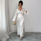 Women's Long-sleeved Deep V Dress Autumn And Winter Elegant