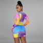 Bag Hip A-line Dress Women Long Sleeves