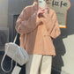 Houndstooth Yuan Orange Complexion Lapel Thick Underwear Women