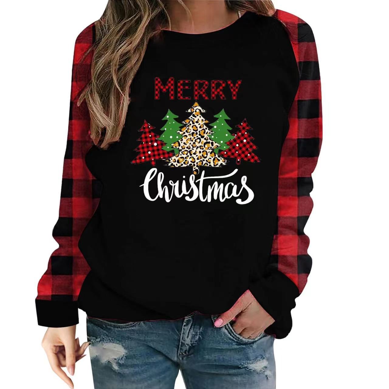 Pull ample imprimé 3D de Noël