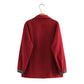 Women's Loose And Thin Plaid Stitching Base Long-sleeved Shirt