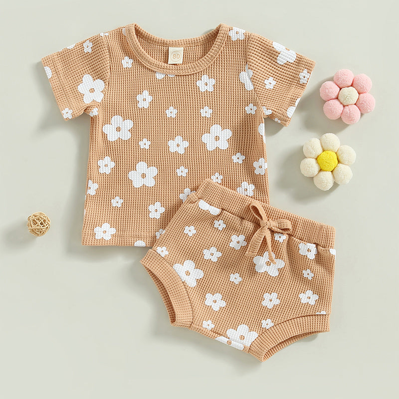 Costume deux pièces à imprimé gaufré pour enfant