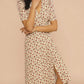 Summer New Women's V-Neck Breasted Lace-Up Waist Slimming Mid-Length Dress