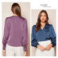 Shirt Women's Satin Top Fashion Charm