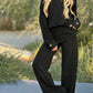 New Fashion Casual Suit Solid Color Long Sleeve Wide Leg