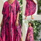 Rayon Tie-dyed Beach Long Dress Sun Protection Shirt