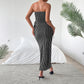 Elegant Strapless Tube Top Sheath Maxi Dress