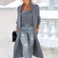 New Cardigan Trench Coat Knitted Loose Sweater Vest Suit