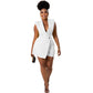 Casual Women's Solid Color Invisible Zipper Small Suit Jumpsuit