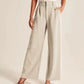 High Waist Wide Leg Pants With Belt Casual Suit