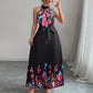 Women's Fashionable Printed Pleated Dress