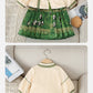 Robe pour fille, style national, ensemble deux pièces pour enfant, jupe à tête de cheval