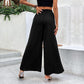 Pantalon large taille haute tendance pour femme