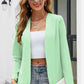 Slim-fit Long Sleeve Pure Color All-matching Collarless Cardigan Small Suit Coat Shawl