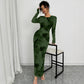 Elegant Graceful Double Layer Round Collar Gauze Dress Long