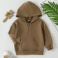 Children's Candy-colored Half-open Zipper Sweater Long Sleeve Hoodie