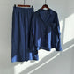 Cotton And Linen Shirt Outfit Waist Loose Trousers