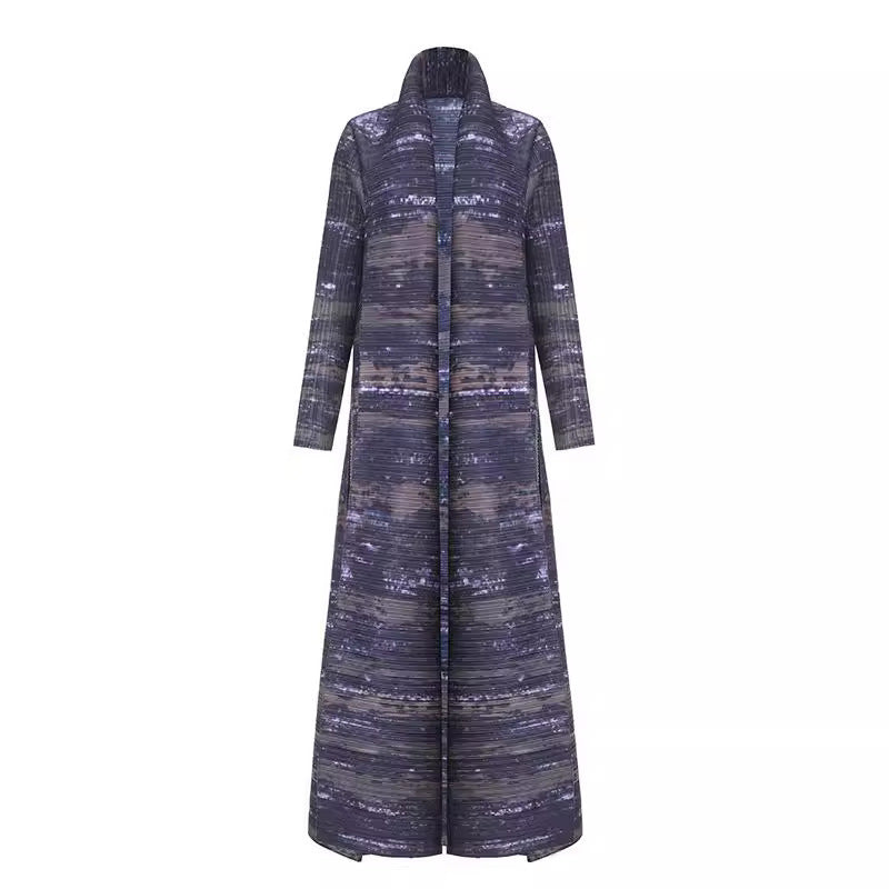 Robe imprimée Cape Cardigan pour femme