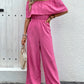 Women's Fashion Off-shoulder Solid Color Jumpsuit