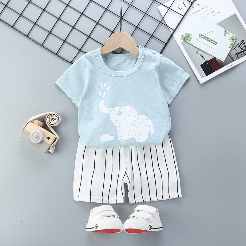Costume à manches courtes pour enfants, beaux vêtements pour garçons