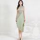 Fashionable Elegant Skirt With Half Turtleneck