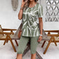 Womens Casual Sporty Two-piece Set Featuring A Crew-neck Top And Shorts