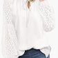 Lace Stitching Lace Loose T-shirt