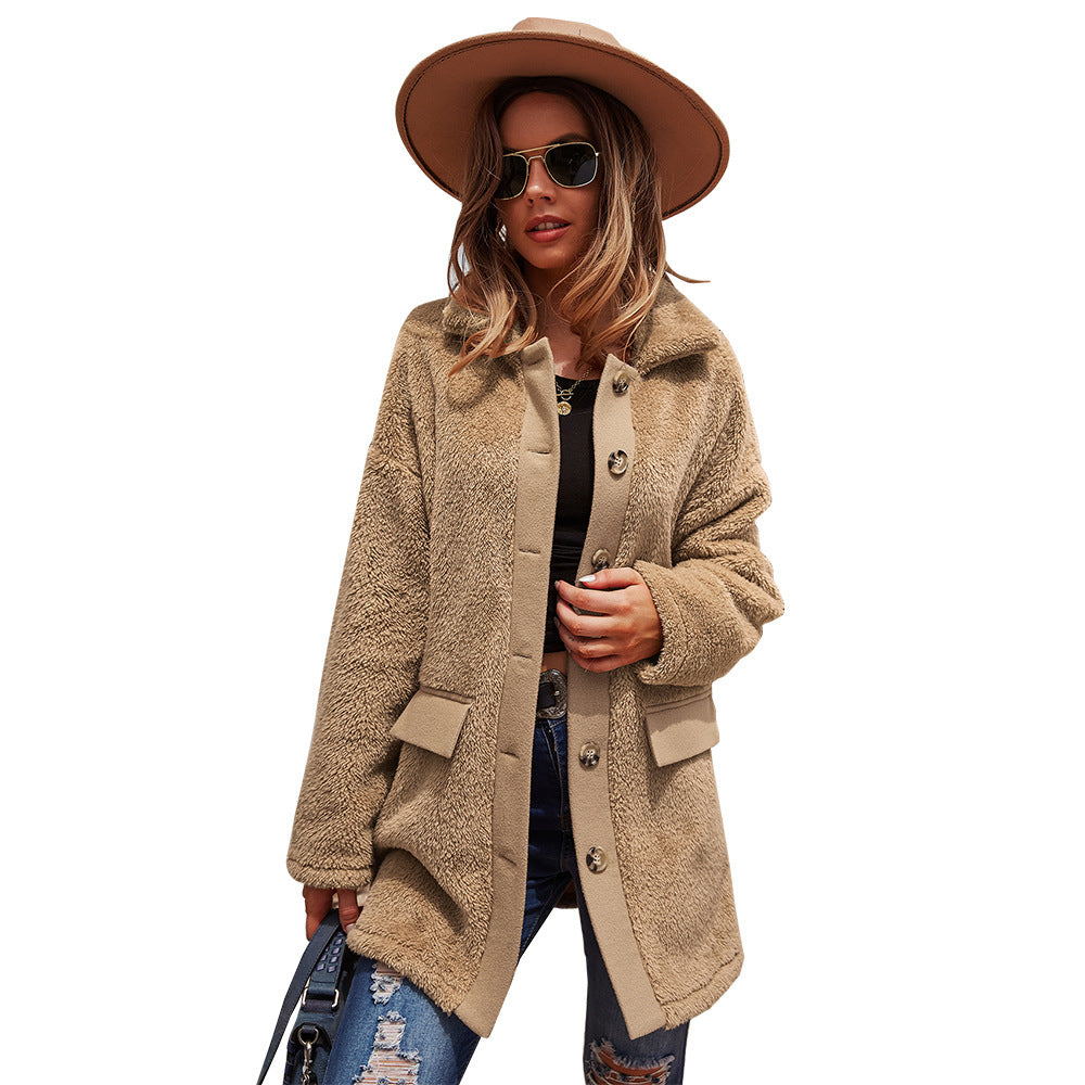 Jacket Long-sleeved Double-faced Fleece Top