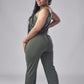 European And American Waist Drawstring Jumpsuit Trousers Fashion Casual Exercise