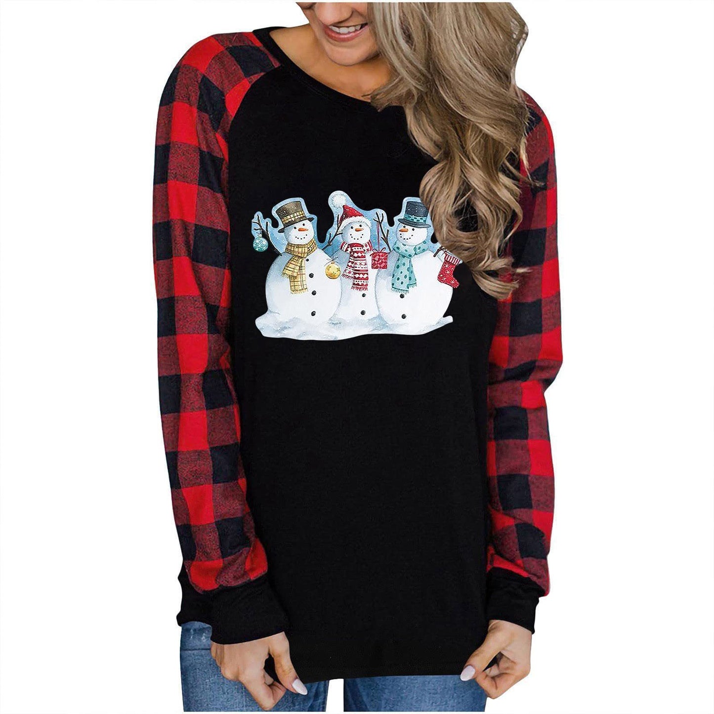 Pull ample imprimé 3D de Noël
