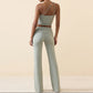 Oblique Shoulder Sports Breathable Slimming Suit