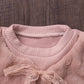 Girls'  Mink Velvet Fake Two Piece Dress