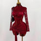 New Stylish Lace Hollow-out Sheer Dress For International Trade